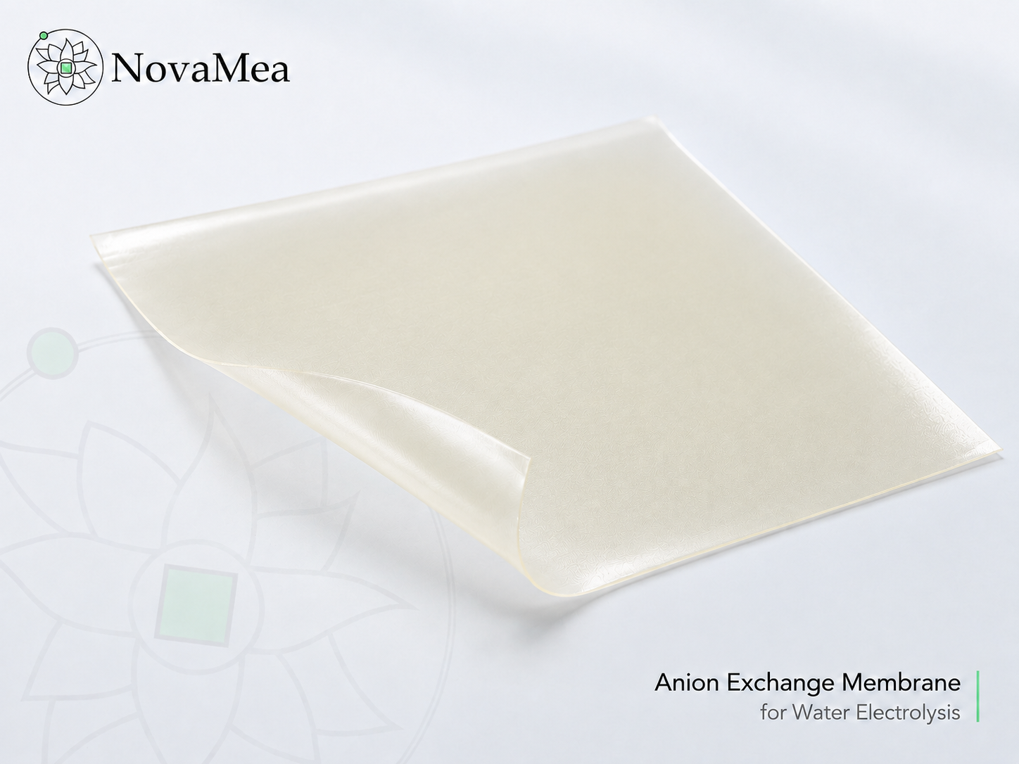 NovaMea Anion Exchange Membrane for Water Electrolysis